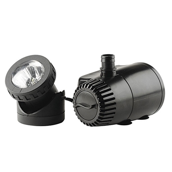 Pond Boss 140 GPH Fountain Pump with Auto Shut Off and LED Light