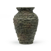 Mini Stacked Slate Urn Fountain 18.5"