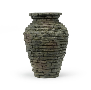 Mini Stacked Slate Urn Fountain 18.5"