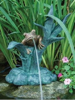 Aquascape Frog Reed Spitter w/ Pump