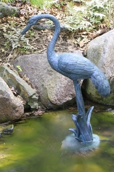 Aquascape Crane w/ Lowered Head Spitter w/ Pump