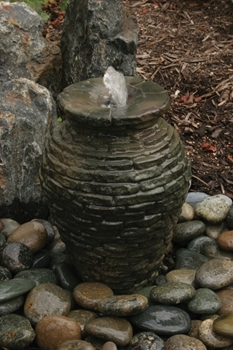 Aquascape Mini Stacked Slate Urn Fountain Kit 18.5" 
