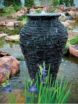 Aquascape Medium Stacked Slate Urn 45"
