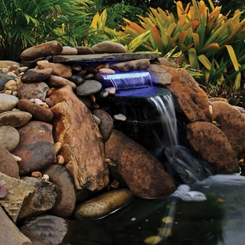 OASE Lighted Waterfall with Blue LED 12 in Spillway
