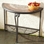 Alfresco Orvieto Mosaic Outdoor Half Moon Console Table