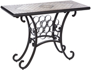 Alfresco Basilica Marble Mosaic Wine Console