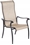 Alfresco Charter Sling Dining Set With 42" Square Cast Aluminum Table Chairs