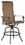 Alfresco Naples Bar Height Set With 42" Round Cast Aluminum Table And 4 Bar Height Swivel Arm Chairs