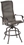 Alfresco Barbados Bar Height Set with 42" Round Cast Aluminum Table and 2 Bar Height Swivel Arm Chairs