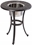 Alfresco Kaleidoscope 21" Round Cast Aluminum Beverage Side Table - Antique Wine Finish