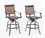 Alfresco Pilot All Weather Wicker Swivel Bar Arm Chairs