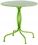 Alfresco Martini 3 Piece Bistro Set In Key Lime Finish With 27.5" Round Bistro Table And 2 Stackable Bistro Chairs