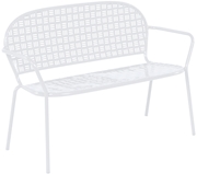 Alfresco Martini Garden Bench Bianca Finish