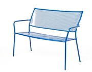 Alfresco Martini Garden Bench Etta Blue Finish