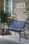 Alfresco Martini Garden Bench Etta Blue Finish