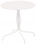 Alfresco Martini 3 Piece Bistro Set In Bianca Finish With 27.5" Round Bistro Table And 2 Stackable Bistro Chairs