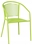 Alfresco Martini 3 Piece Bistro Set In Keylime Green Finish With 31.5" Round Bistro Table And 2 Stackable Bistro Chairs