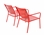 Alfresco Set Of 2 Martini Low Profile Lounge Chairs In Cherry Pie Finish