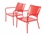 Alfresco Set Of 2 Martini Low Profile Lounge Chairs In Cherry Pie Finish