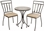 Alfresco Tremiti Mosaic 3 Piece Bistro Set With 24" Round Bistro Table And 2 Bistro Chairs