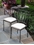 Alfresco Semplice Bistro Chairs In Charcoal Finish With Cushion 2 Chairs