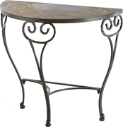 Alfresco Vulcano Ceramic Half Moon Console