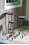 Alfresco Sagrada Round Ceramic Plant Stands with Powdercoated Base - Set of 3