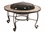 Alfresco Vulcano 33.5" Round Wood Burning Fire Pit with Decorative Surround