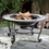Alfresco Shannon 33.5" Round Wood Burning Fire Pit With Decorative Surround