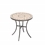 Alfresco Shannon 33.5" Round Wood Burning Fire Pit with Decorative SurroundBoracay 20" Round Ceramic Mosaic Outdoor Side Table with Tile Top and Base