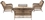 Cotswold All Weather Wicker Deep Seating Conversation Set with Cushions