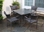Alfresco Tutto All Weather Wicker Set With 36" Square Dining Table And 4 Dining Arm Chairs