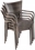 Alfresco Tutto All Weather Wicker Set With 48" Round Dining Table and 4 Dining Arm Chairs
