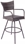 Alfresco Tutto All Weather Wicker Bar Height Set With 36" Square Bar Height Dining Table and 4 Swivel Bar Arm Chairs