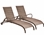 Alfresco Set Of 2 All Aluminum Tutto Wicker Adjustable Chaises