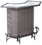 Alfresco Tutto All Weather Wicker Mezzo Bar With 2 Swivel Bar Arm Chairs
