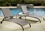 Alfresco Tutto All Weather Wicker Chaise Lounge Set With 18" Square Side Table And 2 Adjustable Chaises