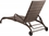 Alfresco Tutto All Weather Wicker Chaise Lounge Set With 18" Square Side Table And 2 Adjustable Chaises