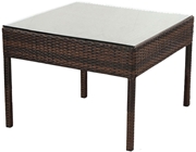 Alfresco Logan All Weather Wicker Bunching Table Powdercoated Steel Frame Tostado Finish