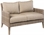 Alfresco Cornwall Woven Wood Deep Seating Conversation Set With Sunbrella Cast Shale Cushions