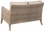 Alfresco Cornwall Woven Wood Deep Seating Loveseat With Sunbrella Cast Shale Cushion