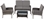 Alfresco Grand Cayman All Weather Wicker Deep Seating Conversation Set With Loveseat With Cushions 2 Lounge Chairs With Cushions and Coffee Table 