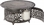 Alfresco Bellagio 48" Round Cast Aluminum Gas Fire Pit/Chat Table With Burner Kit