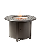 Alfresco Bay Ridge 36" Round Gas Fire Pit/Chat Table with Burner Kit