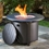 Alfresco Bay Ridge 36" Round Gas Fire Pit/Chat Table with Burner Kit