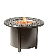 Alfresco Kinsale 36" Round Gas Fire Pit/Chat Table with Burner Kit