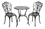 Alfresco Triora Cast Aluminum Bistro Set in Blacksmith Finish