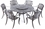 Alfresco Westbury Cast Aluminum Dining Set With 59" Round Dining Table