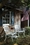 Alfresco Tete-A-Tete Bench With Umbrella Hole White Finish