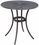 Alfresco Westbury Cast Aluminum Dining Set With 42" Round Bar Height Table With Umbrella Hole and 4 Bar Height Swivel Arm Chairs